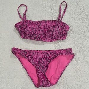 Pink python bikini